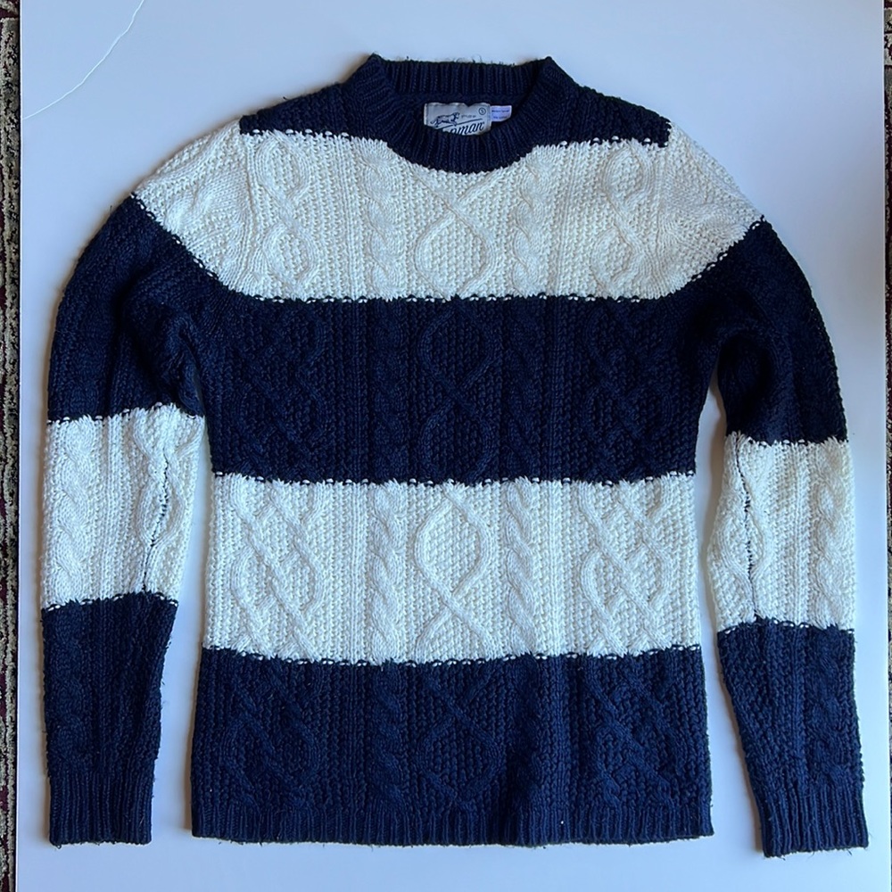 Topman navy striped sweater - size S men